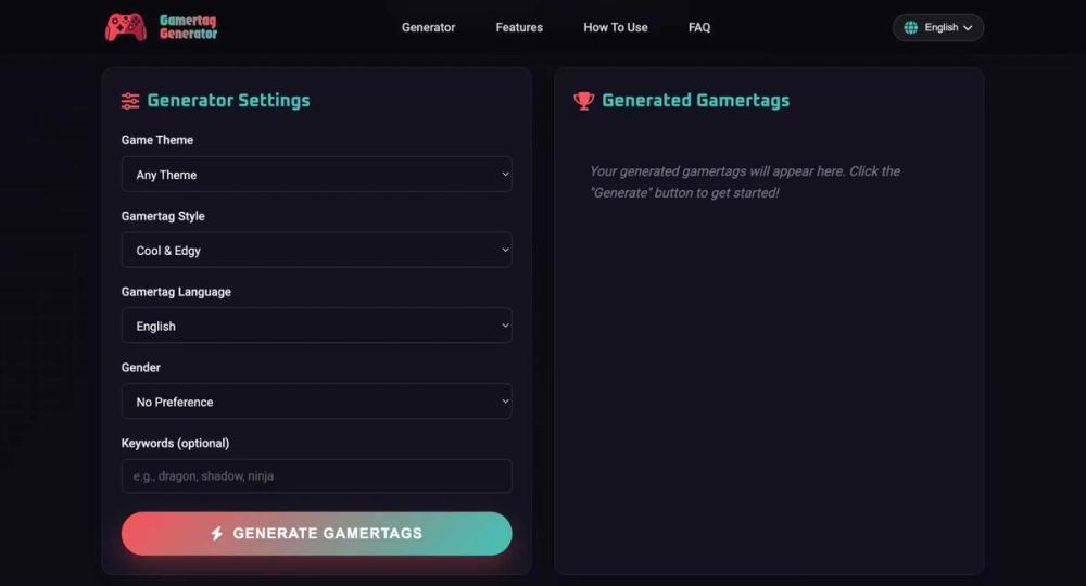 image of Gamertag Generator