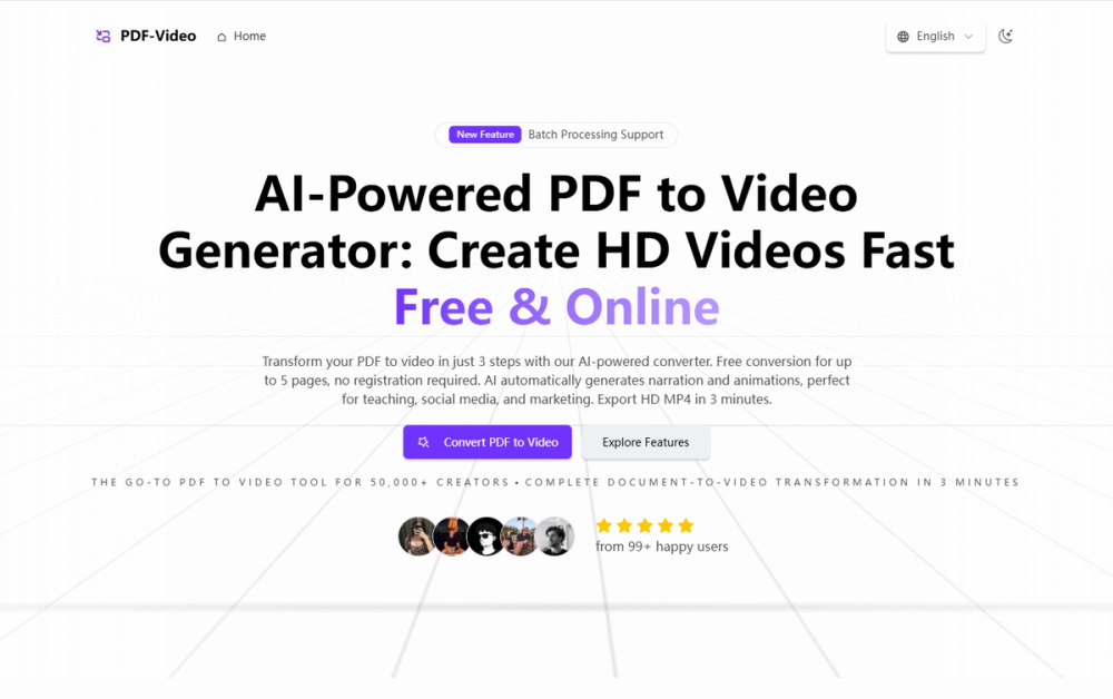 image of pdf to video