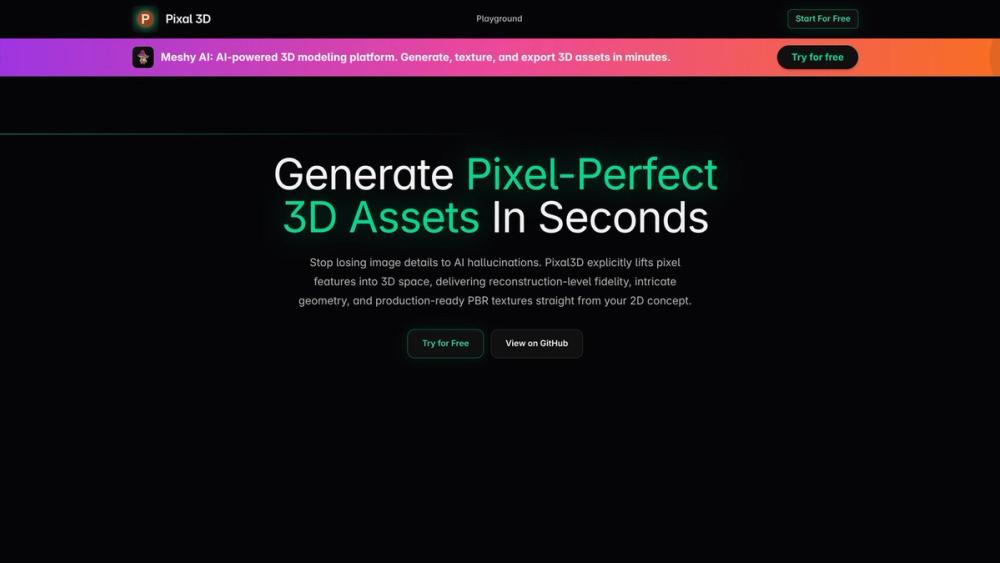 image of Pixal3D