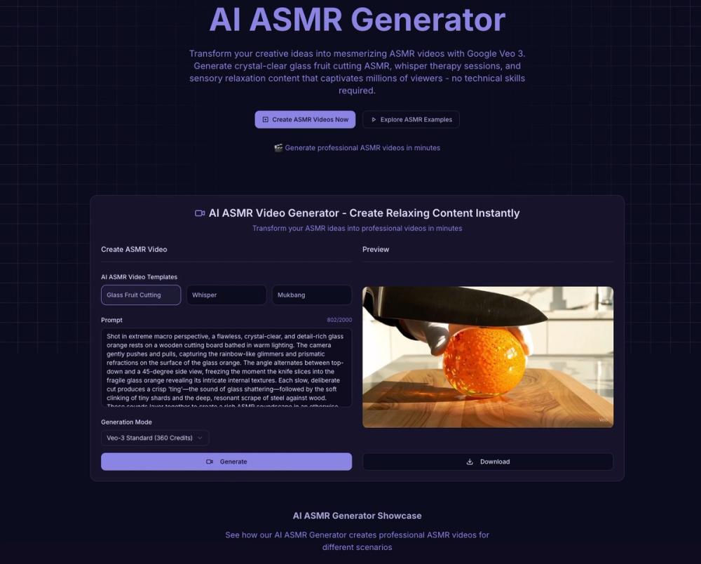 image of AI ASMR Generator