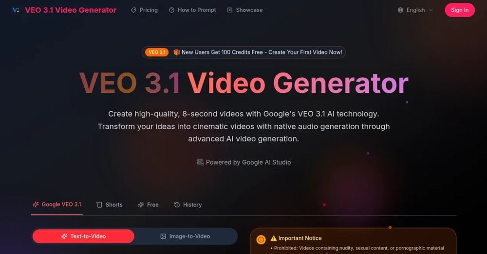 image of VEO 3.1 Video Generator