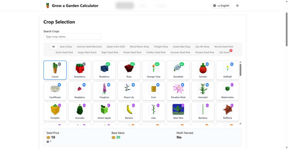 image of Grow a Garden Calculator new