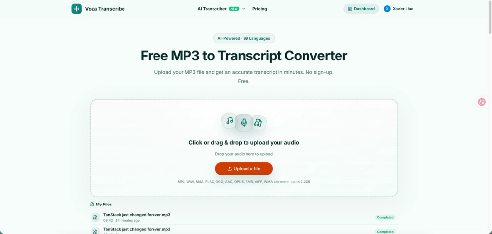image of Voza Transcribe