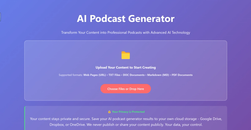 image of AI Podcast Generator