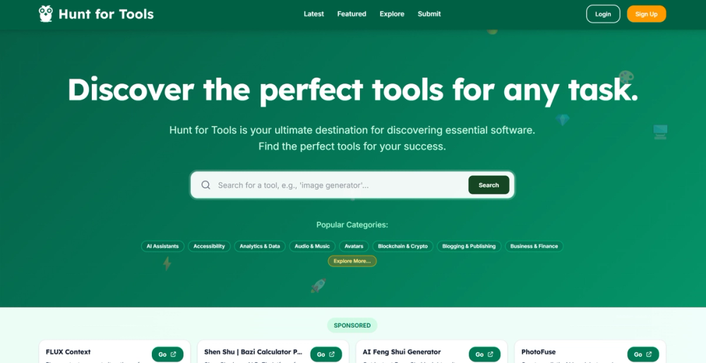 image of Hunt for Tools