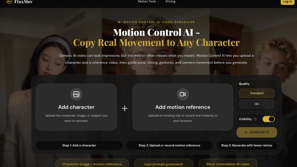 image of FluxMov Motion Control AI image of FluxMov Motion Control AI