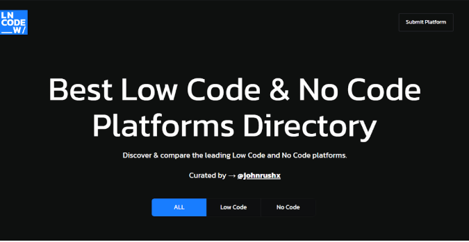 image of Low Code & No Code platforms