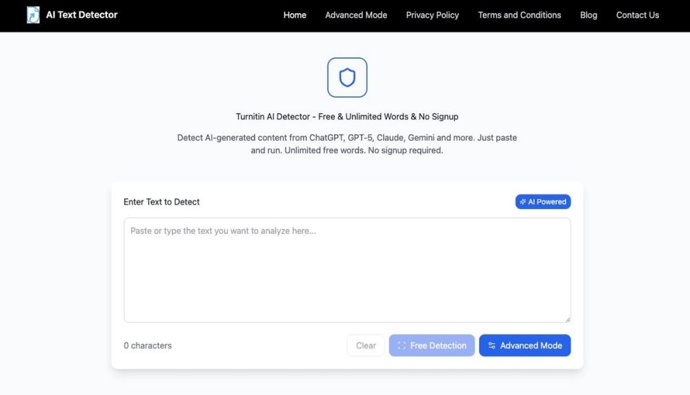 image of Turnitin AI Detector