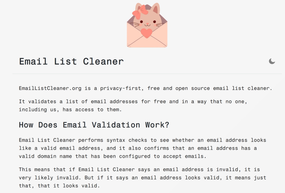 image of Email List Cleaner