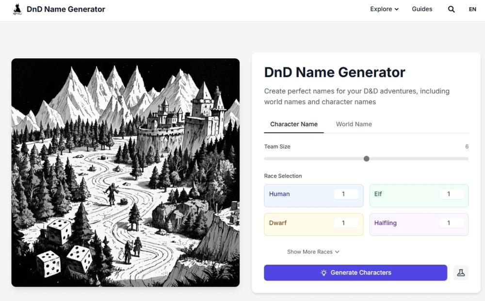 image of DnD Name Generator