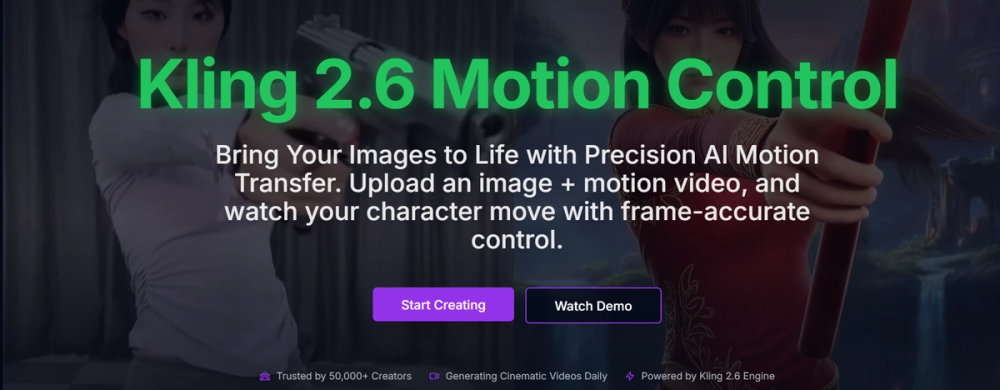 image of kling motion control