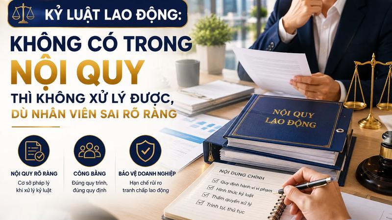 Kỷ Luật Lao Động: Không Có Trong Nội Quy Thì Không Xử Lý Được, Dù Nhân Viên Sai Rõ Ràng