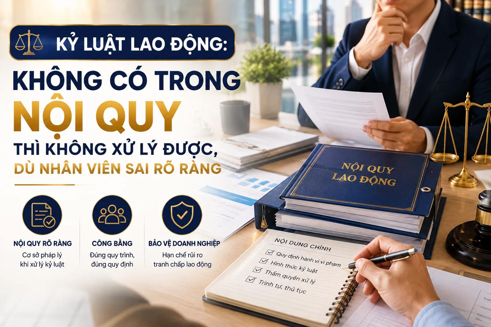 Kỷ Luật Lao Động: Không Có Trong Nội Quy Thì Không Xử Lý Được, Dù Nhân Viên Sai Rõ Ràng