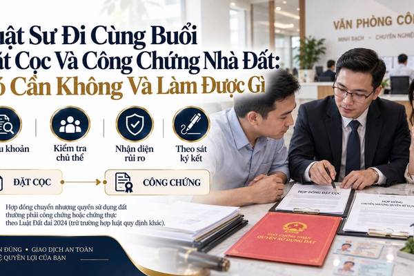 Luật Sư Đi Cùng Buổi Đặt Cọc Và Công Chứng Nhà Đất: Có Cần Không Và Làm Được Gì