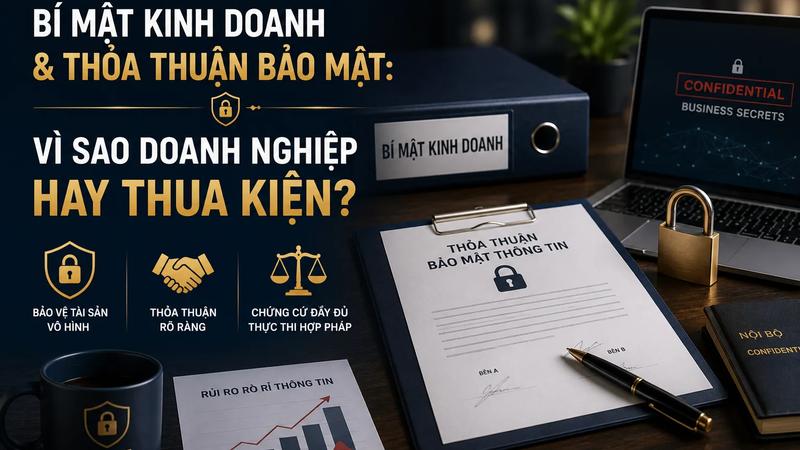 Bí Mật Kinh Doanh Và Thỏa Thuận Bảo Mật: Vì Sao Doanh Nghiệp Hay Thua Kiện