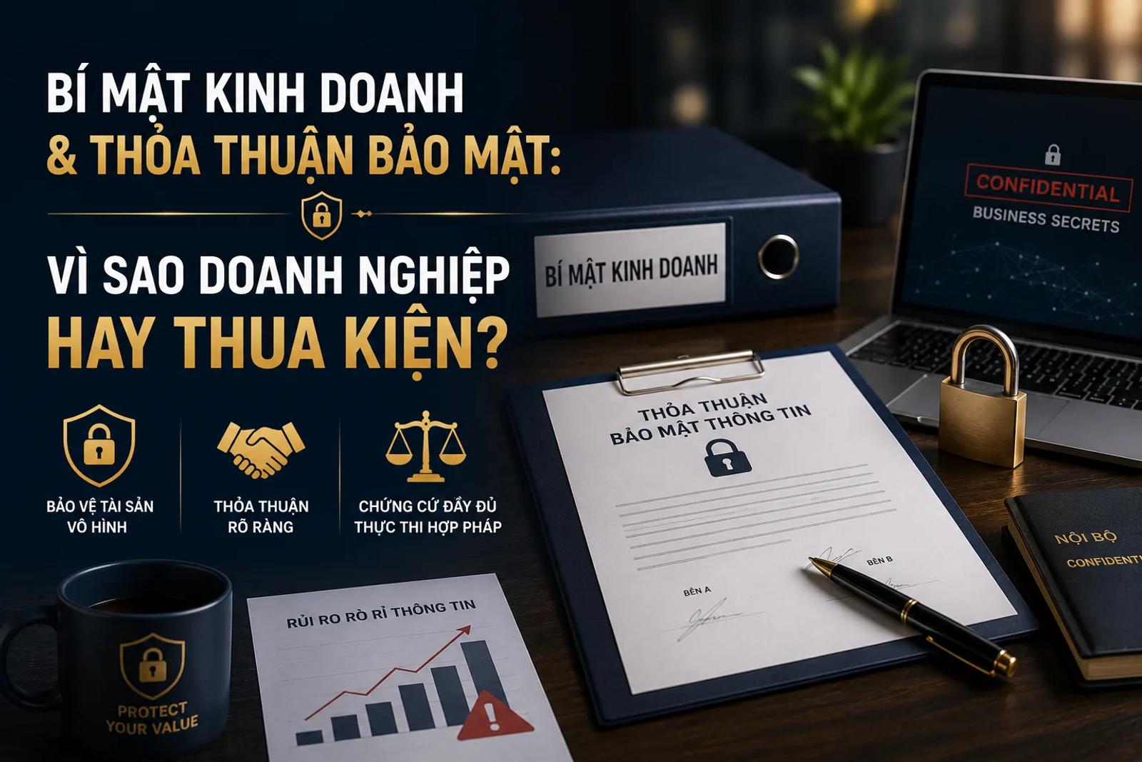 Bí Mật Kinh Doanh Và Thỏa Thuận Bảo Mật: Vì Sao Doanh Nghiệp Hay Thua Kiện