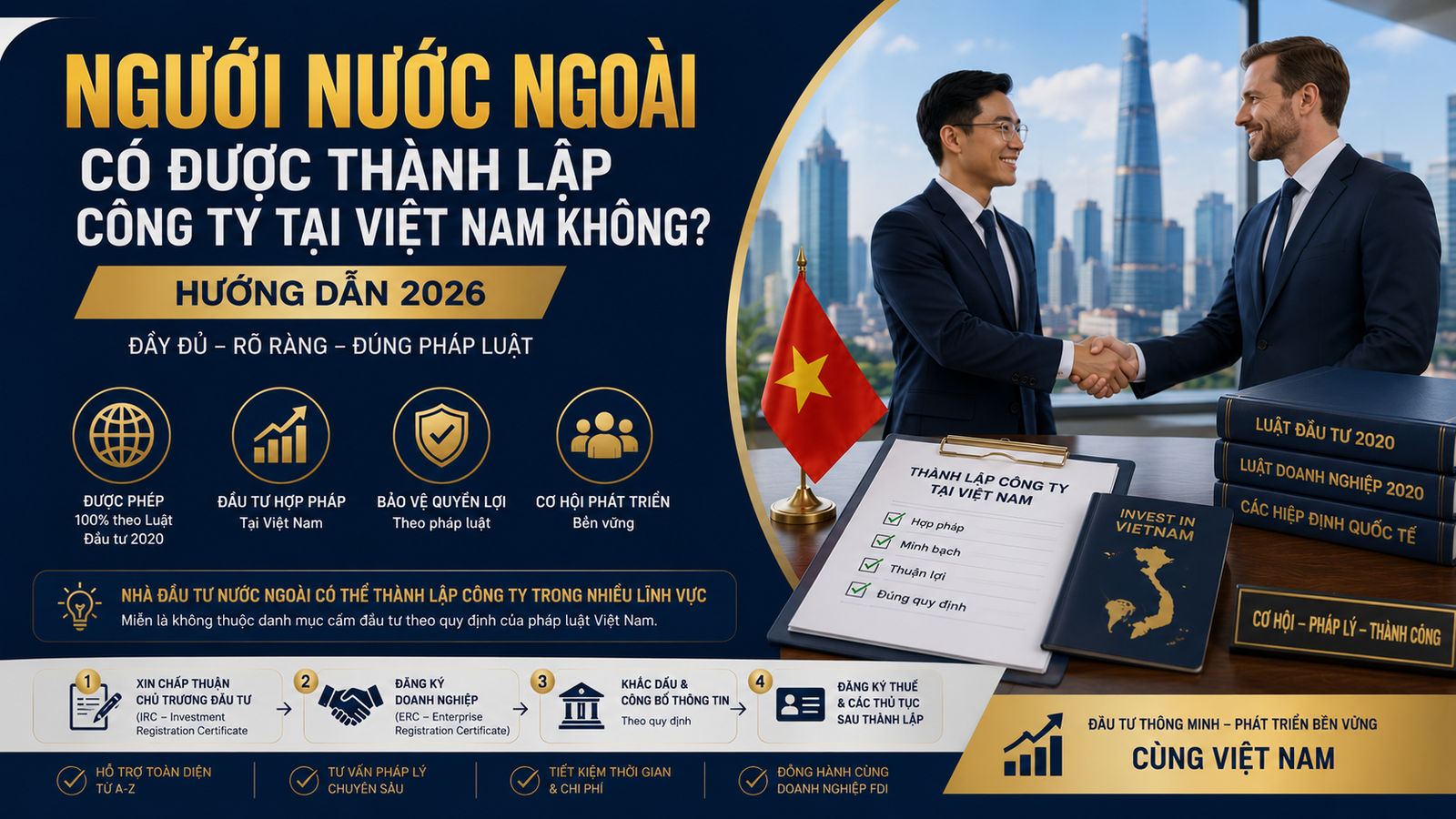 Người Nước Ngoài Có Được Thành Lập Công Ty Tại Việt Nam Không? Hướng Dẫn 2026
