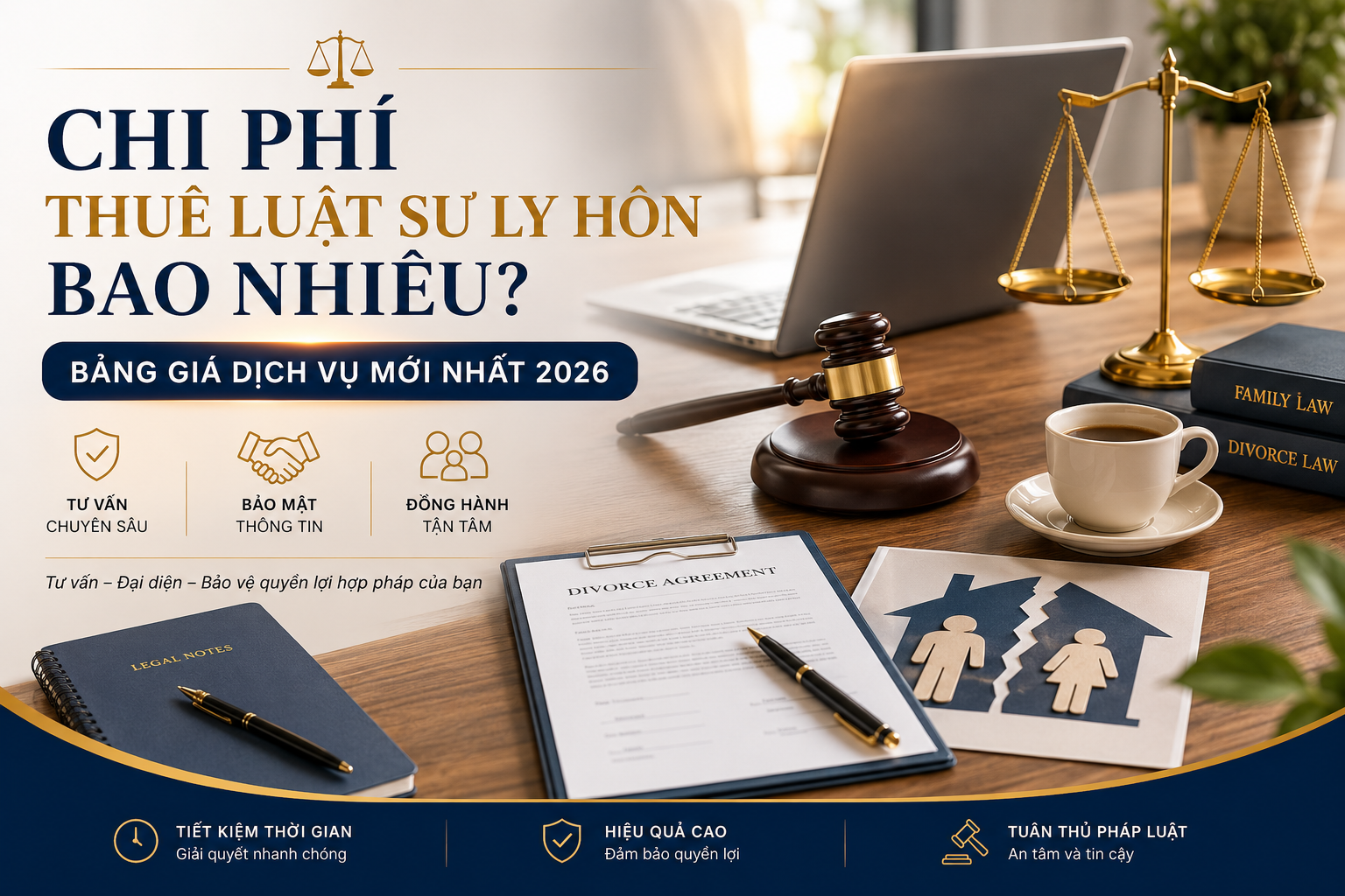 Chi Phí Thuê Luật Sư Ly Hôn Bao Nhiêu? Bảng Giá Dịch Vụ Mới Nhất 2026