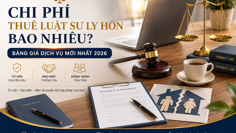Chi Phí Thuê Luật Sư Ly Hôn Bao Nhiêu? Bảng Giá Dịch Vụ Mới Nhất 2026