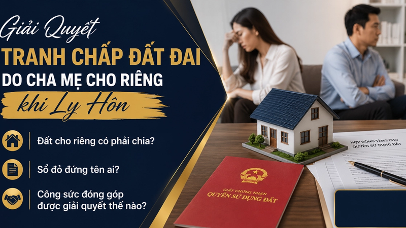 Giải Quyết Tranh Chấp Đất Đai Do Cha Mẹ Cho Riêng Khi Ly Hôn