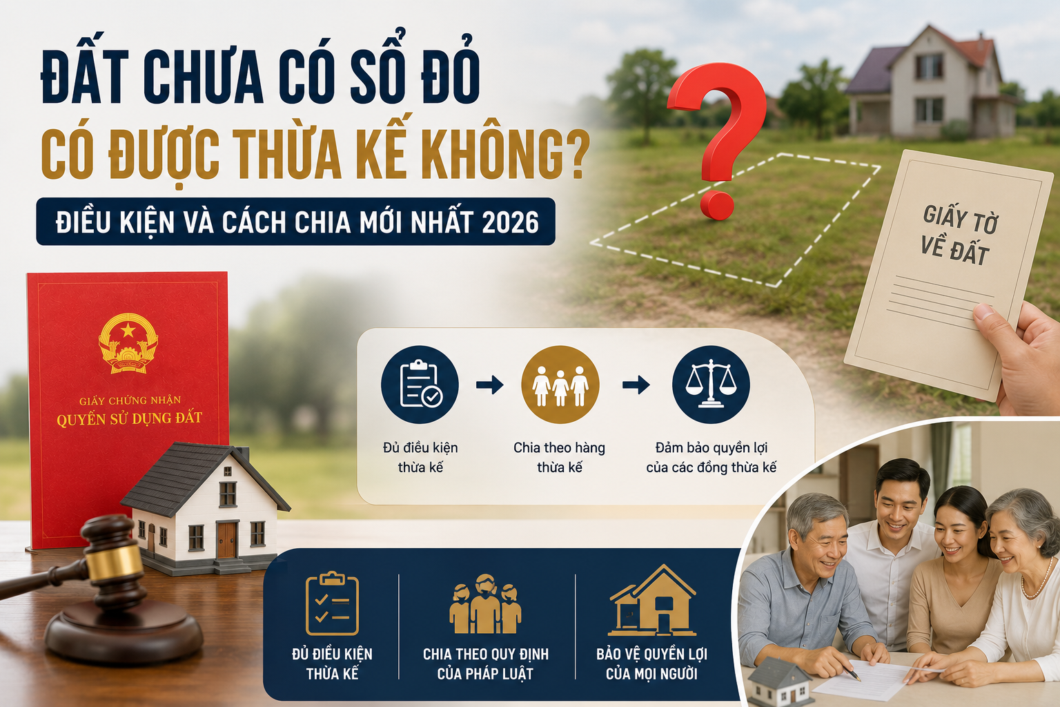 Đất Chưa Có Sổ Đỏ Có Được Thừa Kế Không? Điều Kiện Và Cách Chia Mới Nhất 2026