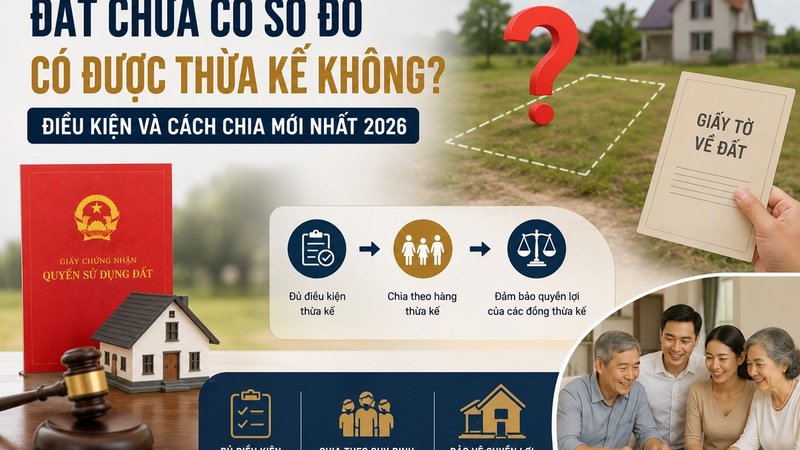 Đất Chưa Có Sổ Đỏ Có Được Thừa Kế Không? Điều Kiện Và Cách Chia Mới Nhất 2026