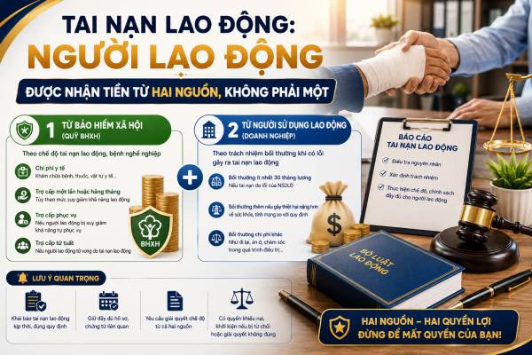 Tai Nạn Lao Động: Người Lao Động Được Nhận Tiền Từ Hai Nguồn, Không Phải Một