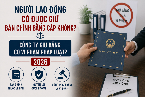 Người Lao Động Có Được Giữ Bản Chính Bằng Cấp Không? Công Ty Giữ Bằng Có Vi Phạm Pháp Luật? 2026