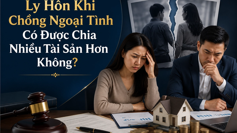 Ly Hôn Khi Chồng Ngoại Tình Có Được Chia Nhiều Tài Sản Hơn Không? Quy Định 2026