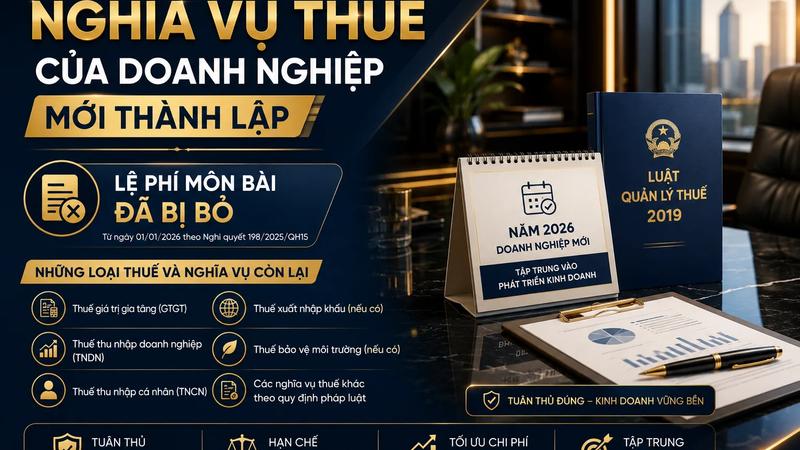 Nghĩa Vụ Thuế Của Doanh Nghiệp Mới Thành Lập: Lệ Phí Môn Bài Đã Bị Bỏ Và Những Gì Còn Lại