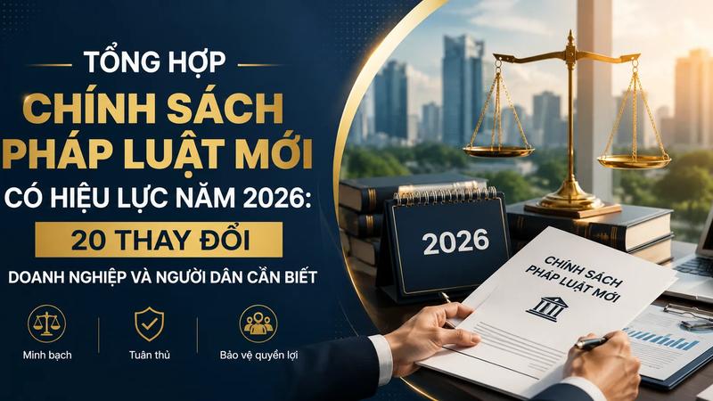 Tổng Hợp Chính Sách Pháp Luật Mới Có Hiệu Lực Năm 2026: 20 Thay Đổi Doanh Nghiệp Và Người Dân Cần Biết