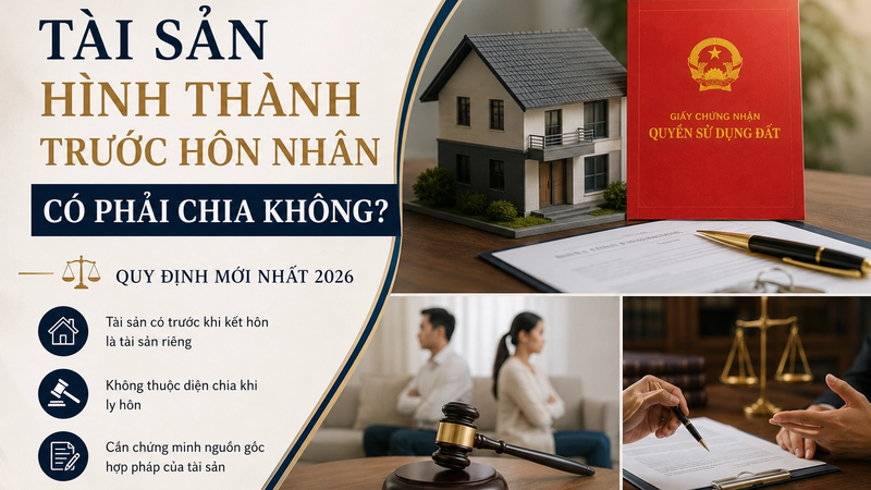 Tài Sản Hình Thành Trước Hôn Nhân Có Phải Chia Không? Quy Định Mới Nhất 2026