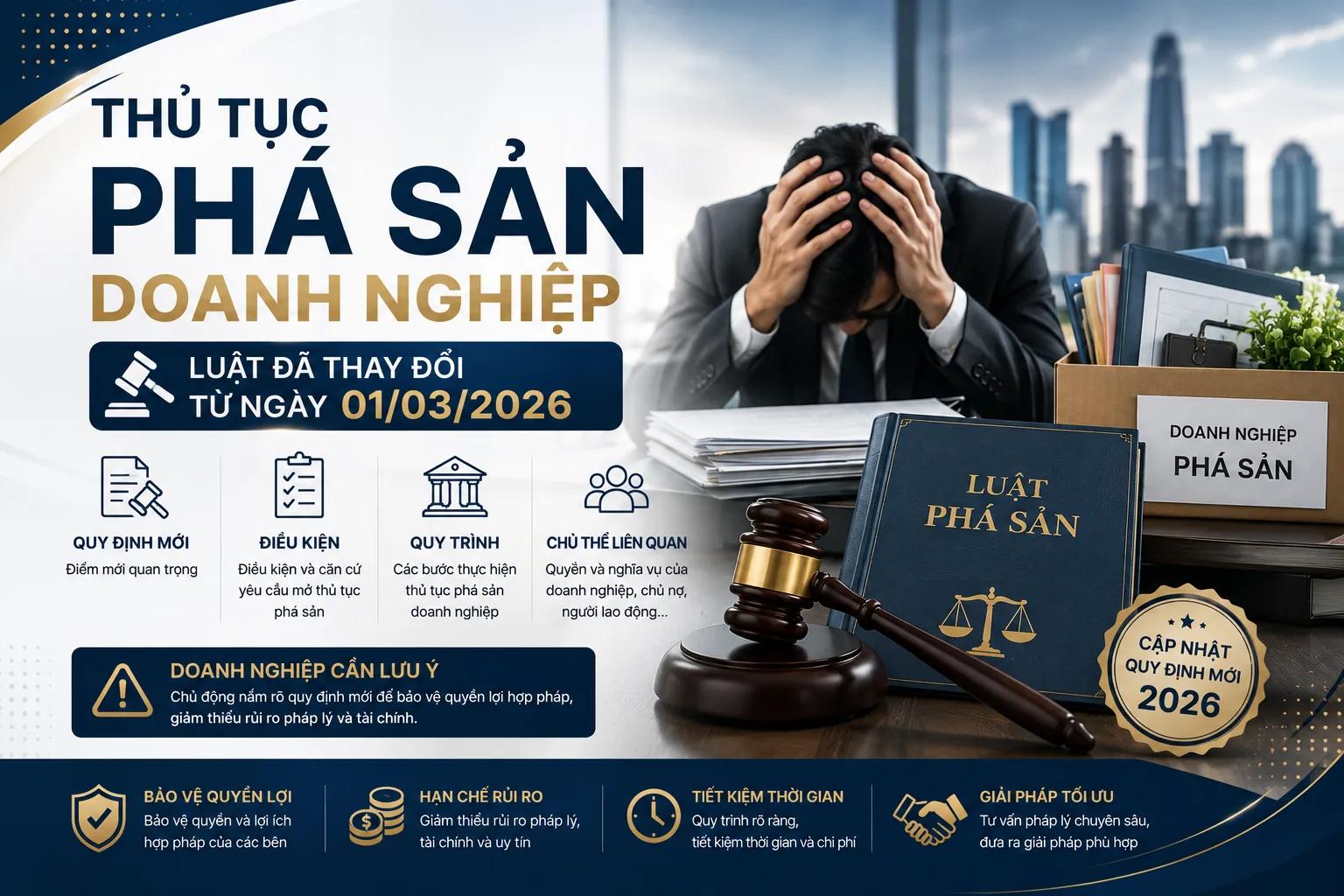 Thủ Tục Phá Sản Doanh Nghiệp: Luật Đã Thay Đổi Từ Ngày 01/03/2026
