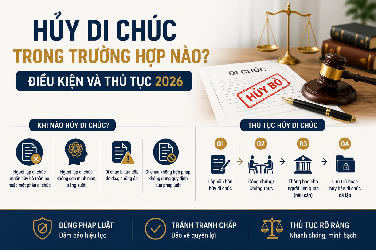 Hủy Di Chúc Trong Trường Hợp Nào? Điều Kiện Và Thủ Tục Hủy Di Chúc 2026