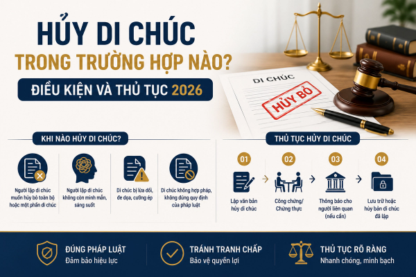 Hủy Di Chúc Trong Trường Hợp Nào? Điều Kiện Và Thủ Tục Hủy Di Chúc 2026