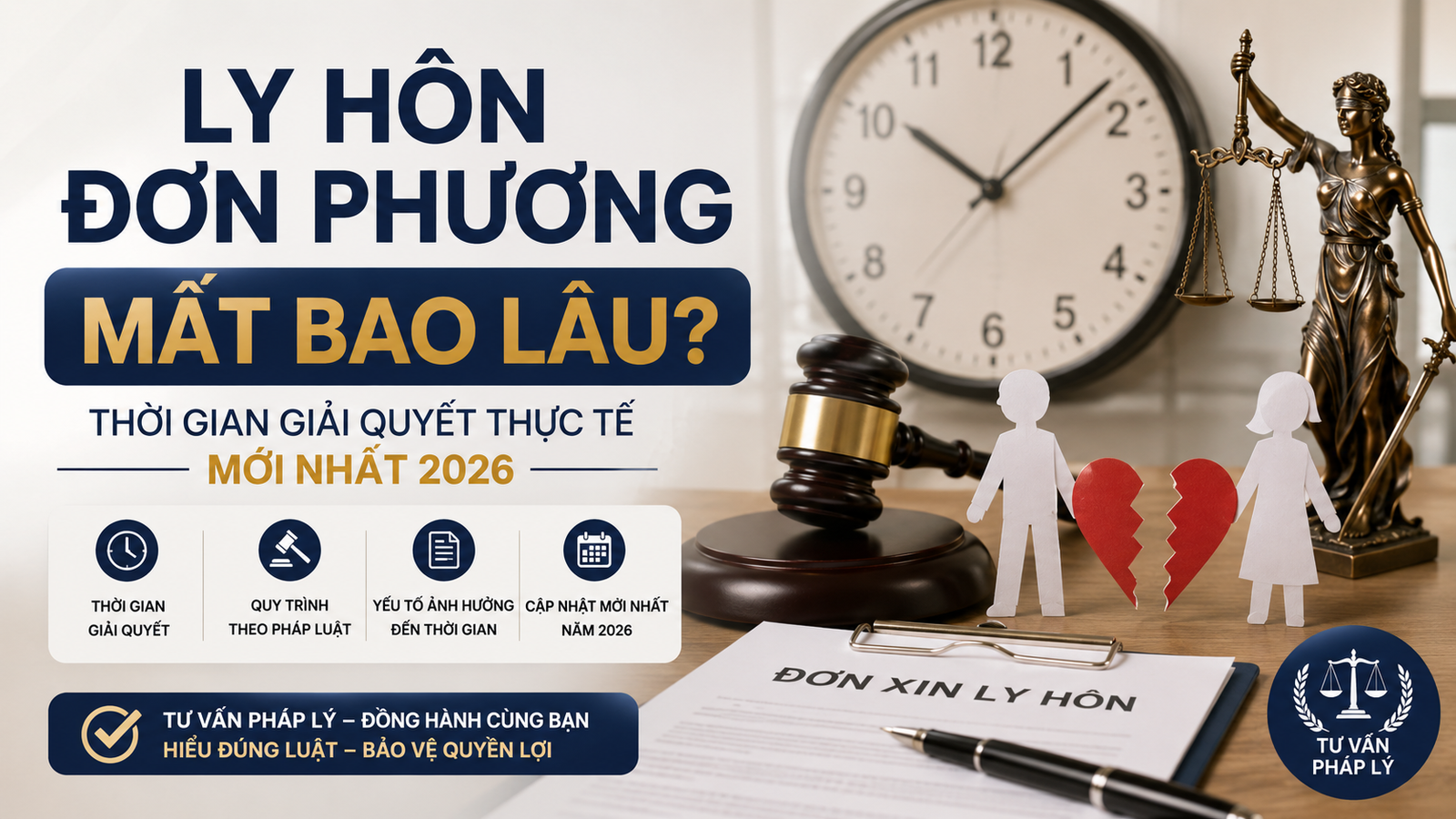 Ly Hôn Đơn Phương Mất Bao Lâu? Thời Gian Giải Quyết Thực Tế Mới Nhất 2026