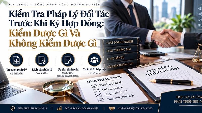 Kiểm Tra Pháp Lý Đối Tác Trước Khi Ký Hợp Đồng: Kiểm Được Gì Và Không Kiểm Được Gì