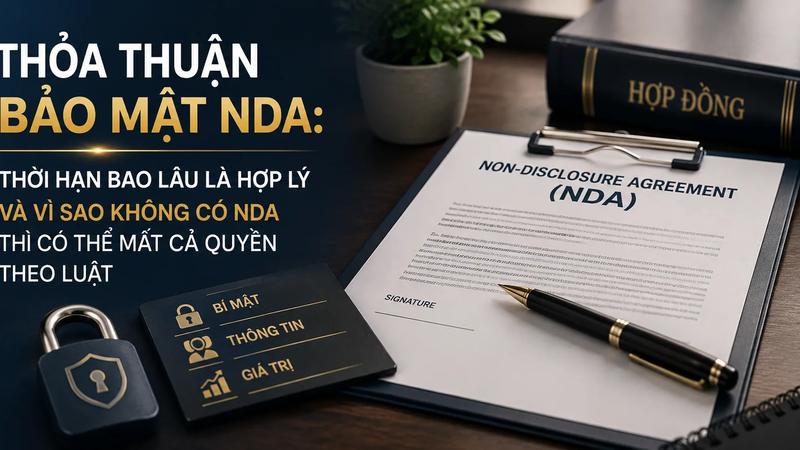 Thỏa Thuận Bảo Mật NDA: Thời Hạn Bao Lâu Là Hợp Lý Và Vì Sao Không Có NDA Thì Có Thể Mất Cả Quyền Theo Luật