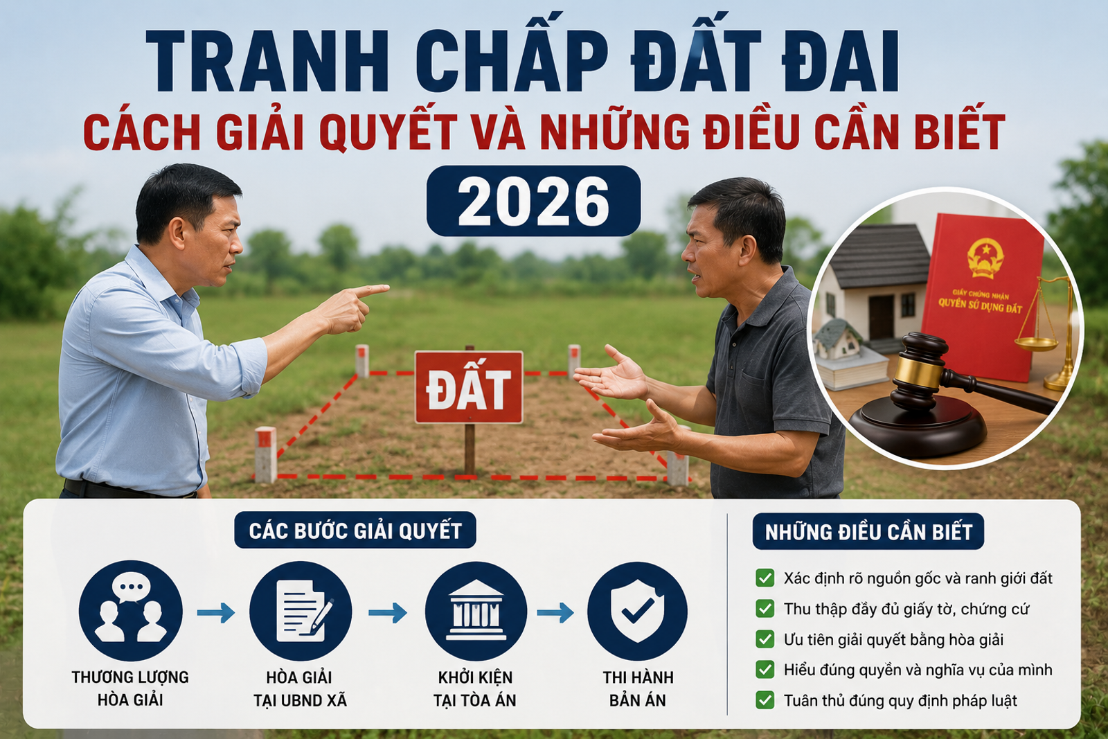 Tranh Chấp Đất Đai: Cách Giải Quyết Và Những Điều Cần Biết 2026