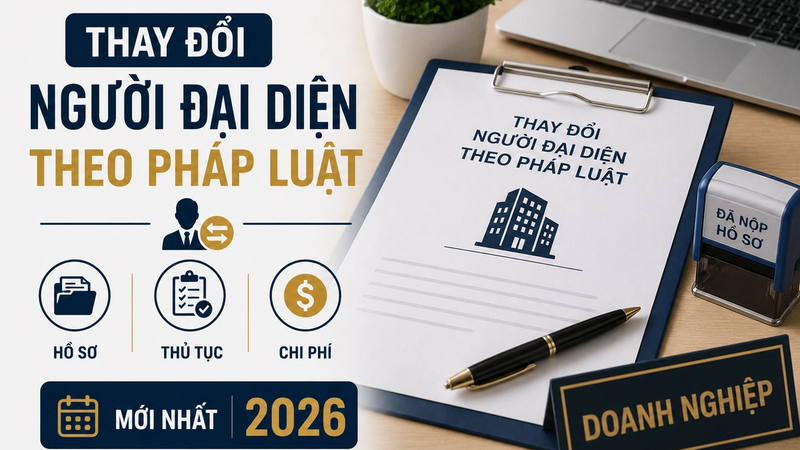 Thay Đổi Người Đại Diện Theo Pháp Luật: Hồ Sơ, Thủ Tục Và Chi Phí Mới Nhất 2026