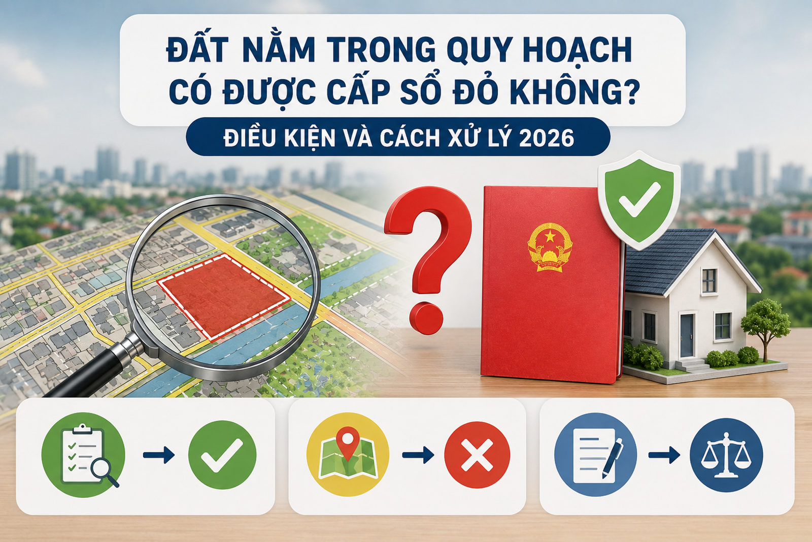 Đất Nằm Trong Quy Hoạch Có Được Cấp Sổ Đỏ Không? Điều Kiện Và Cách Xử Lý 2026