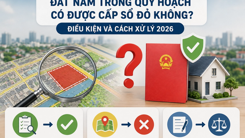 Đất Nằm Trong Quy Hoạch Có Được Cấp Sổ Đỏ Không? Điều Kiện Và Cách Xử Lý 2026