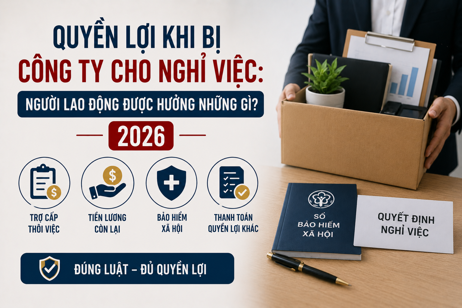 Quyền Lợi Khi Bị Công Ty Cho Nghỉ Việc: Người Lao Động Được Hưởng Những Gì? 2026