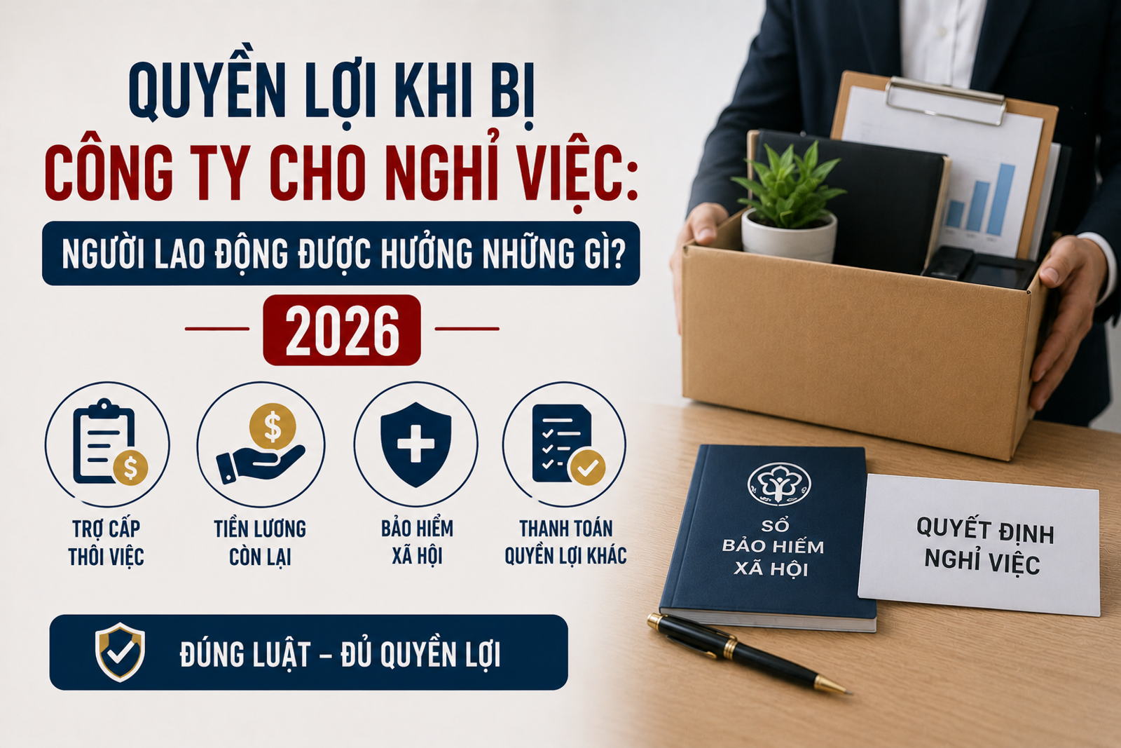 Quyền Lợi Khi Bị Công Ty Cho Nghỉ Việc: Người Lao Động Được Hưởng Những Gì? 2026