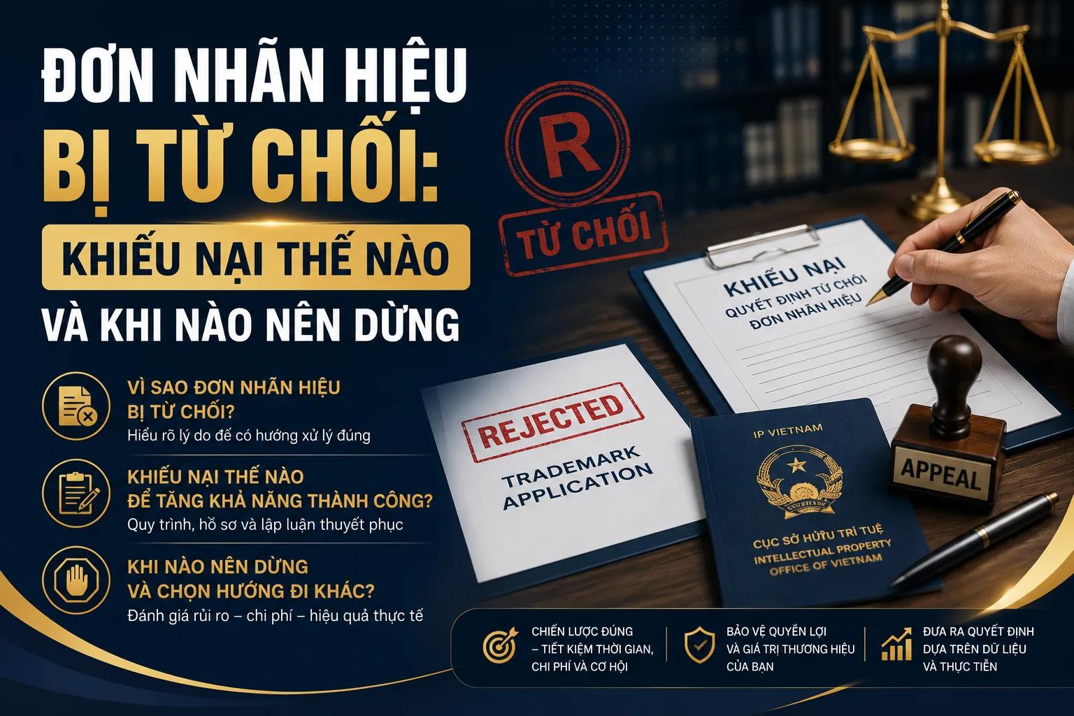 Đơn Nhãn Hiệu Bị Từ Chối: Khiếu Nại Thế Nào Và Khi Nào Nên Dừng