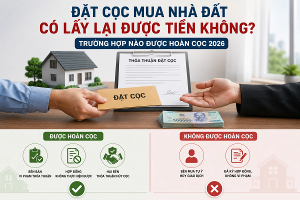 Đặt Cọc Mua Nhà Đất Có Lấy Lại Được Tiền Không? Trường Hợp Nào Được Hoàn Cọc 2026