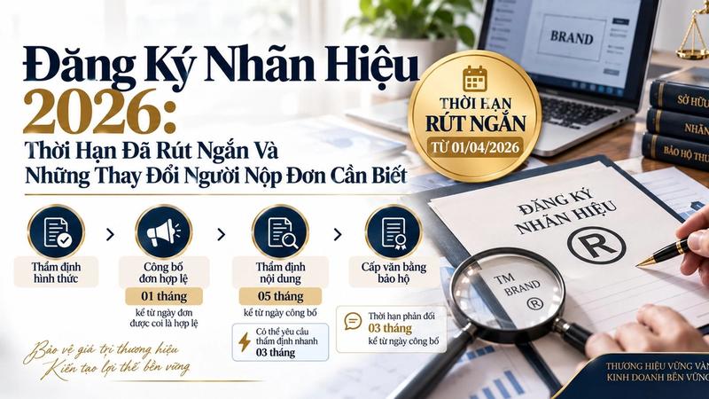 Đăng Ký Nhãn Hiệu 2026: Thời Hạn Đã Rút Ngắn Và Những Thay Đổi Người Nộp Đơn Cần Biết