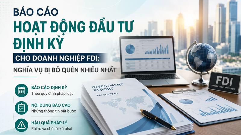 Báo Cáo Hoạt Động Đầu Tư Định Kỳ Cho Doanh Nghiệp FDI: Nghĩa Vụ Bị Bỏ Quên Nhiều Nhất