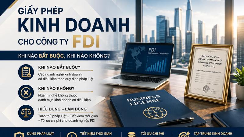 Giấy Phép Kinh Doanh Cho Công Ty FDI: Khi Nào Bắt Buộc, Khi Nào Không