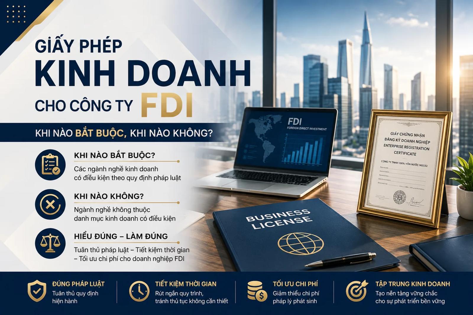 Giấy Phép Kinh Doanh Cho Công Ty FDI: Khi Nào Bắt Buộc, Khi Nào Không